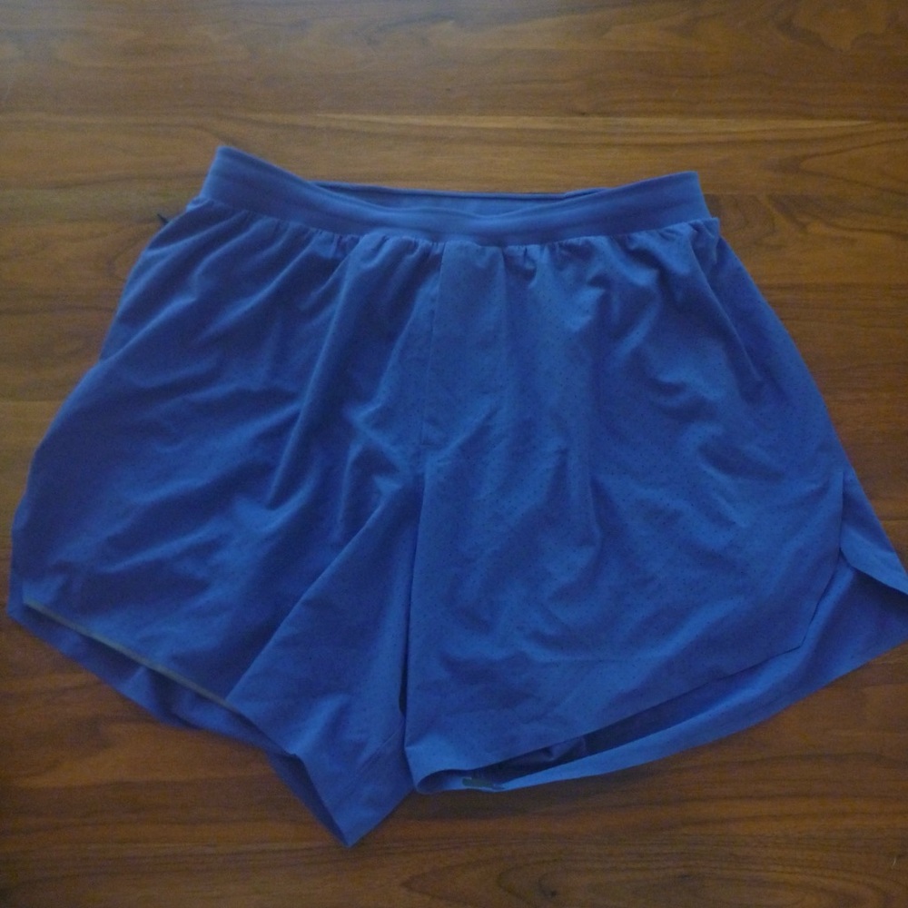 Mens Blue Lululemon running shorts